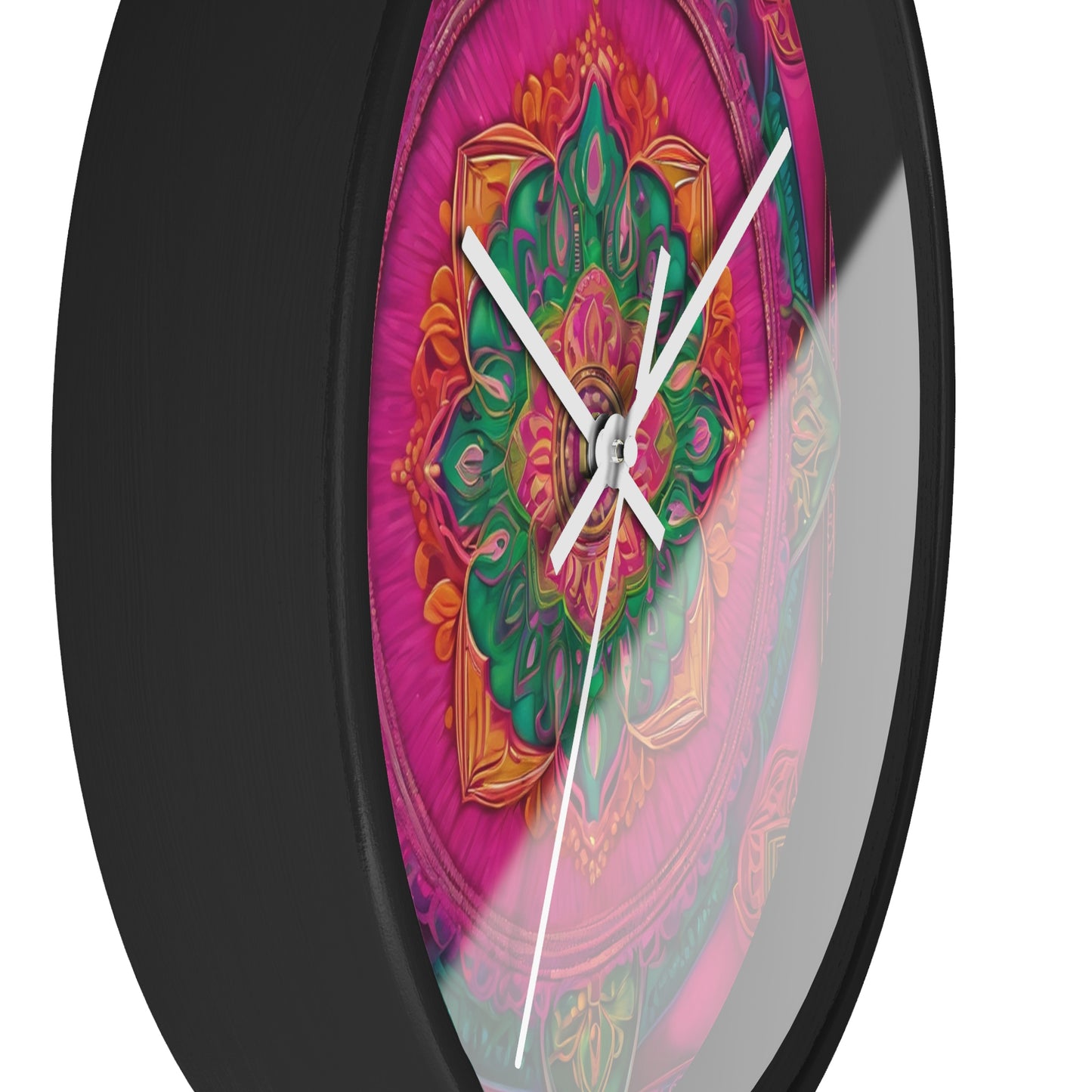 Radiant Harmony – Mandala Art Wall Clock | Artloom Gallery